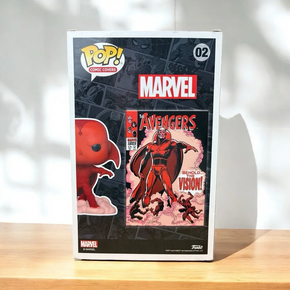 Funko Pop! Comic Book Cover with Case: Marvel - Vision -‎ Target (Exclusive) #02